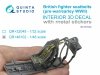 Quinta Studio QR+48102 British Fighter seatbelts (pre-war/early WWII) (with metal buckles) (All kits) 1/48
